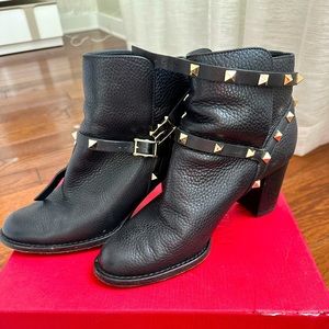 Valentino low heel ankle booties